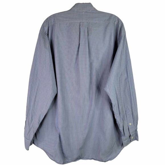 Polo Ralph Lauren Shirt Oxford Button Down Mens Size Large Blue White LS Blake - Picture 3 of 10